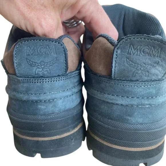 MCM Vintage 90s LowTop Suede Leather Hiking Boots - Picture 6 of 10